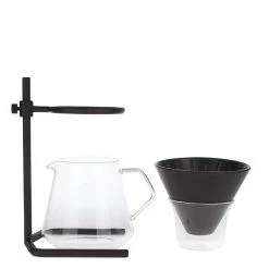 Kinto Handfilter Kaffee Set Schwarz 4 Tassen -Kaffee Rabatt Geschäft 102897 102897 kinto handfilter set schwarz 4 tassen bild2