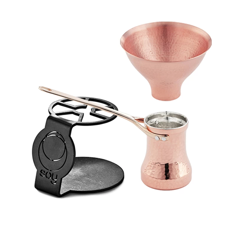 Bundle Cezve Linkshänder, Station Und Trichter 3 Bundle Cezve Linkshänder, Station Und Trichter